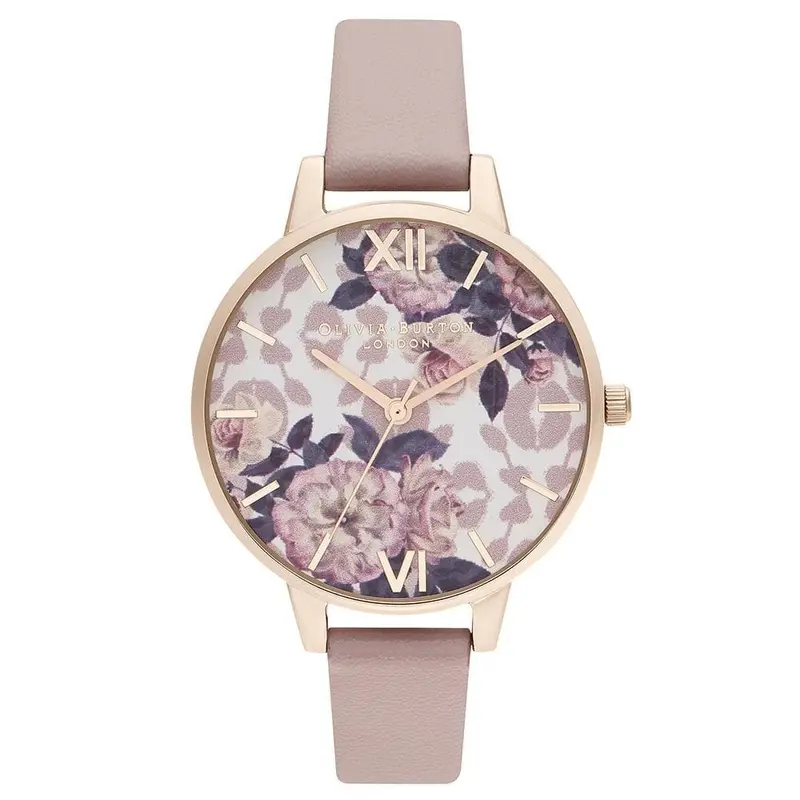 Olivia Burton Ob16lp03 Wildflower Vegan Rose & Pale Rose Gold Women's Watch 1