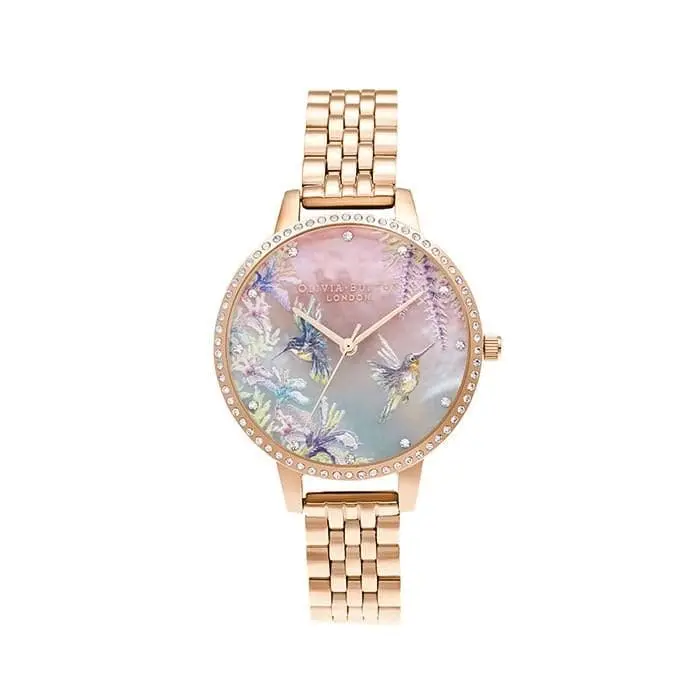 Olivia Burton Ob16pp60 Rose Gold Stainless Steel Women's Watch 1