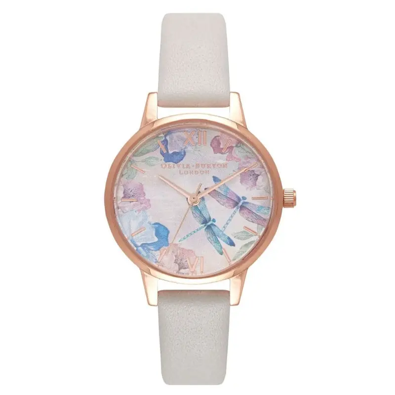 Olivia Burton Ob16pp77 White Leather Women's Watch 1