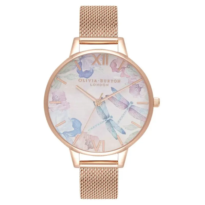 Olivia Burton Ob16pp83 Dragon Fly Stainless Steel Women's Watch 1