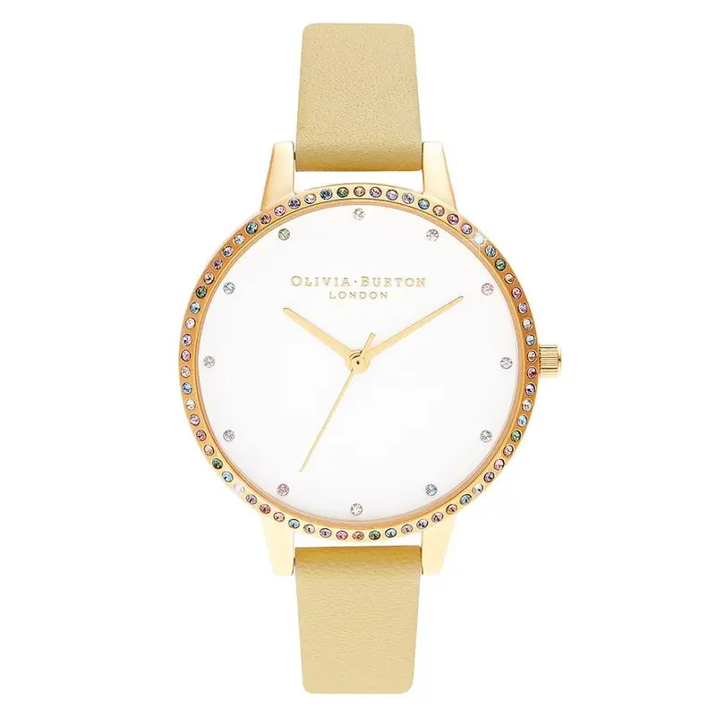 Olivia Burton Ob16rb20 Rainbow Bezel Sunshine & Gold Watch 1
