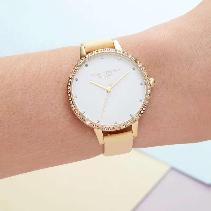 Olivia Burton Ob16rb20 Rainbow Bezel Sunshine & Gold Watch 2