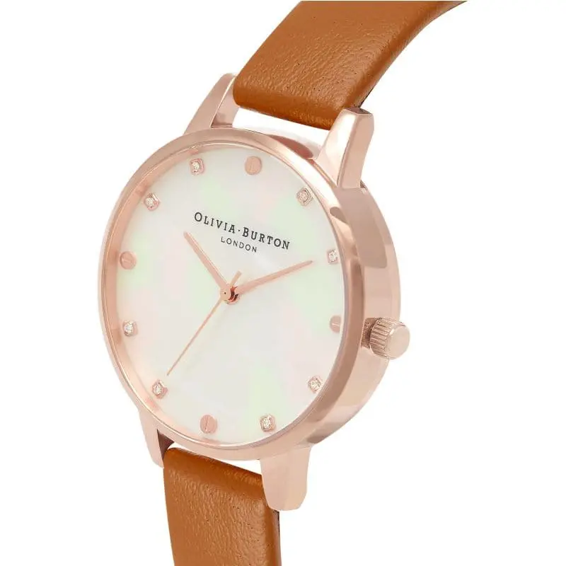 Olivia Burton Ob16se18 Classic White Mother Of Pearl & Stone Women's Watch 2