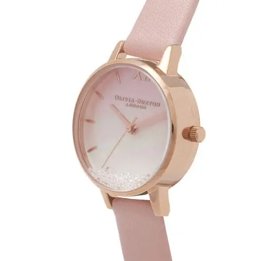 Olivia Burton Ob16us64 Wishing Waves Midi Dial Pink & Rose Gold Women's Watch 2