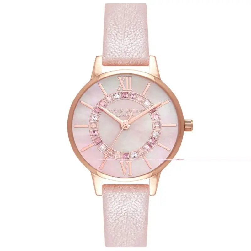 Olivia Burton Ob16wd93 Wonderland Pink & Rose Gold Women's Watch 1