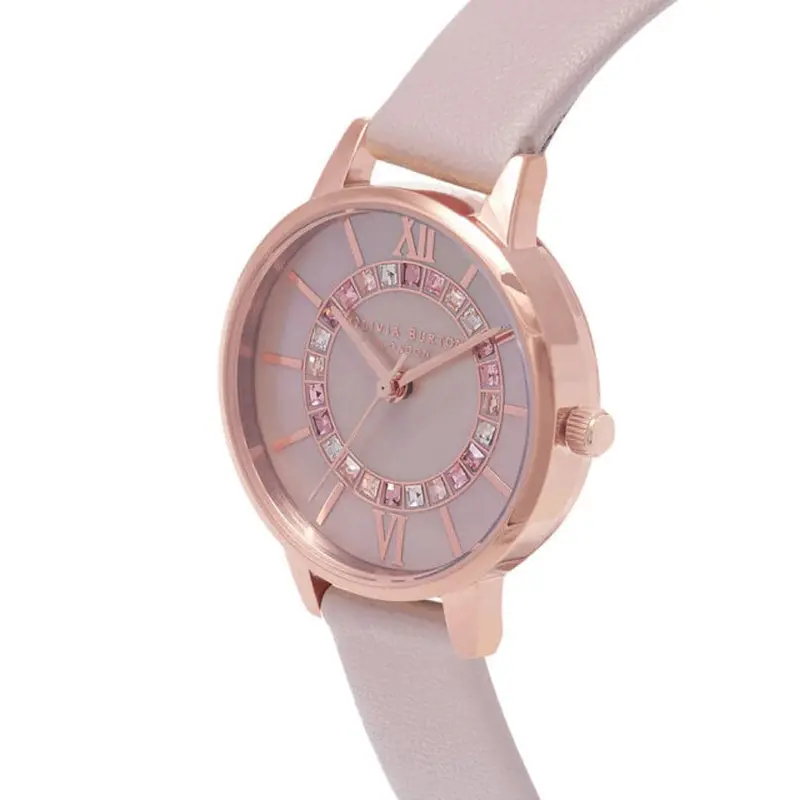 Olivia Burton Ob16wd93 Wonderland Pink & Rose Gold Women's Watch 2