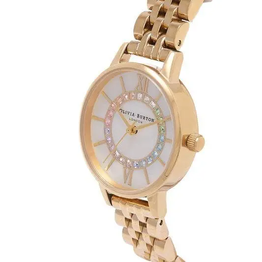 Olivia Burton Ob16wd97 Rainbow Gold Bracelet Women's Watch 2