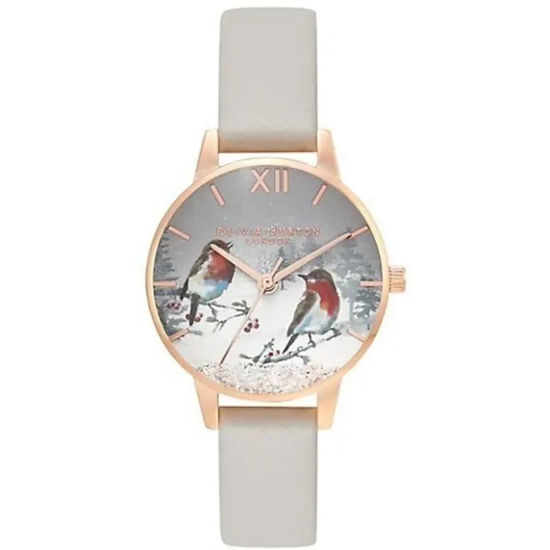Olivia Burton Ob16wl94 Grey Leather Women Watch 1