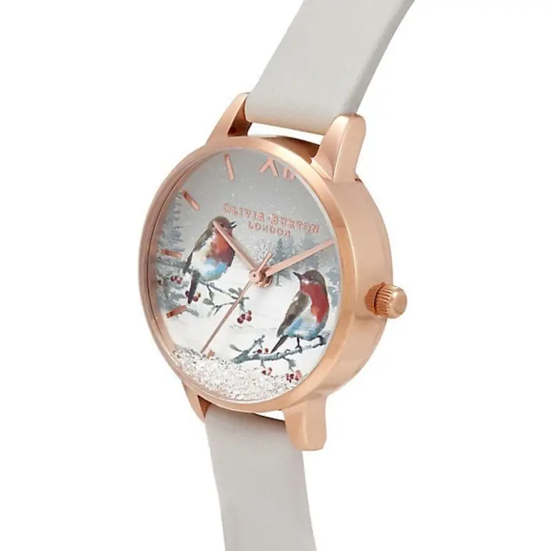 Olivia Burton Ob16wl94 Grey Leather Women Watch 2