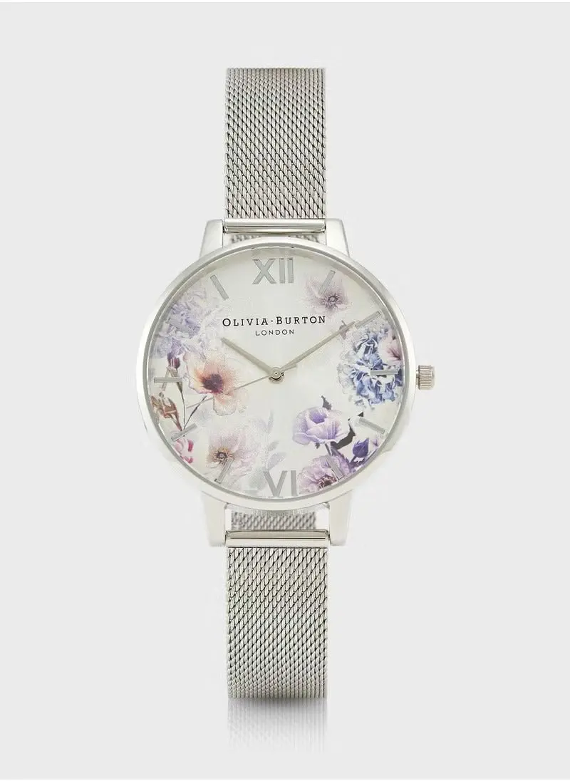 Olivia Burton Obgset145 Sunlight Floral Silver Steel Watch 2