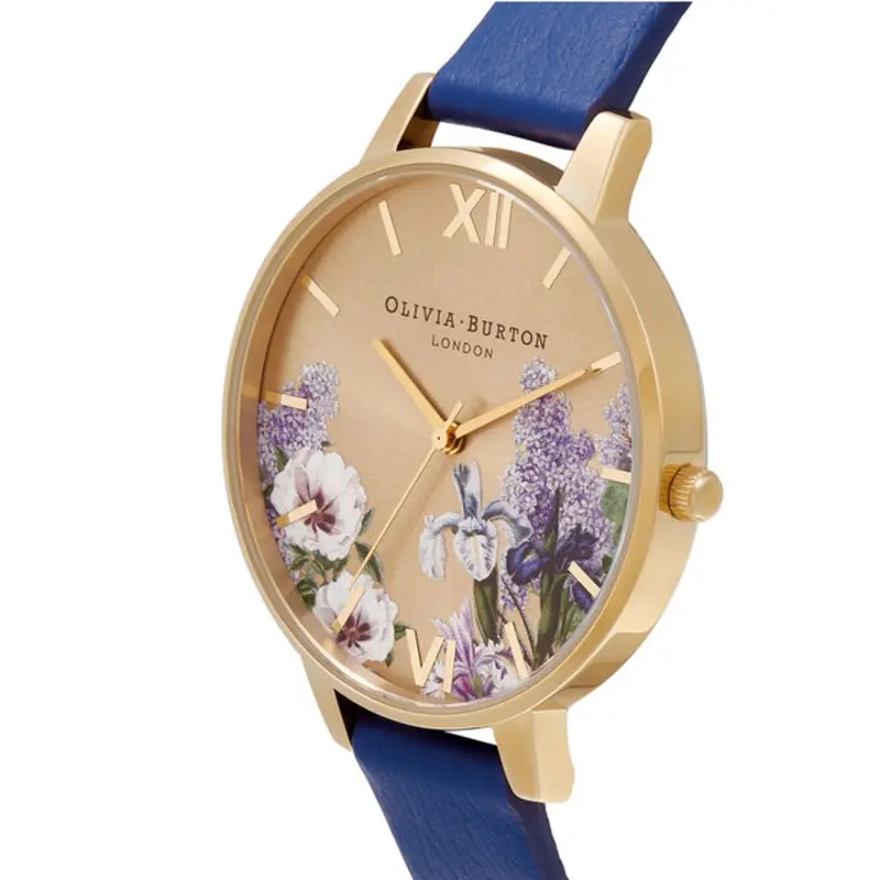 Olivia Burton Secret Garden Pale Gold Sunray & Floral Women's Watch Ob16fs108 2