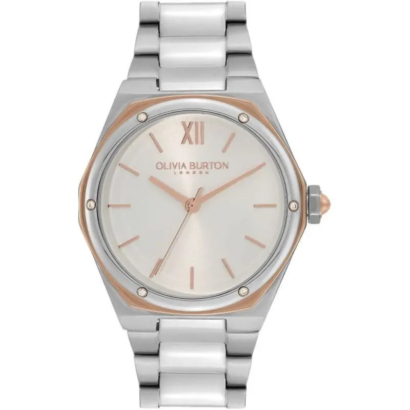 Olivia Burton Silver Dial Stainless Steel Strap Men Watch 24000070 1