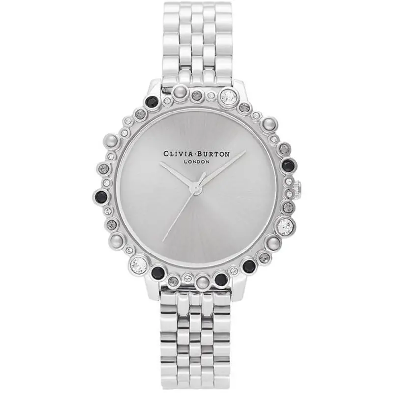 Olivia Burton Silver Dial Stainless Steel Strap Women Watch Ob16us31 1