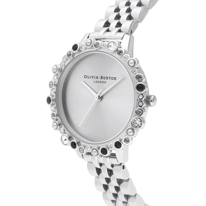 Olivia Burton Silver Dial Stainless Steel Strap Women Watch Ob16us31 2