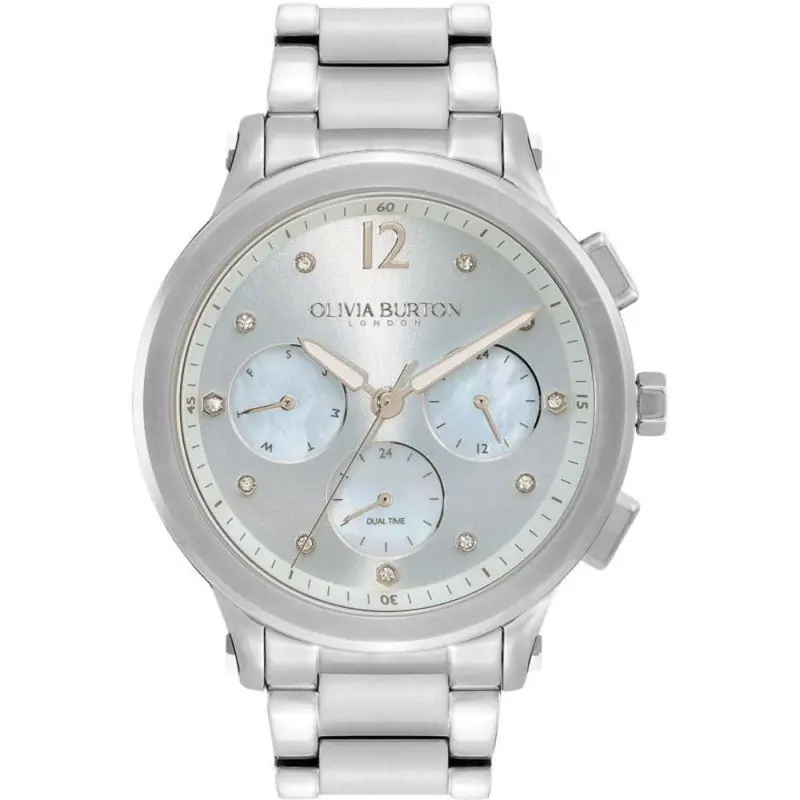 Olivia Burton Sports Luxe Multifunction Silver Women Watch 24000065 1