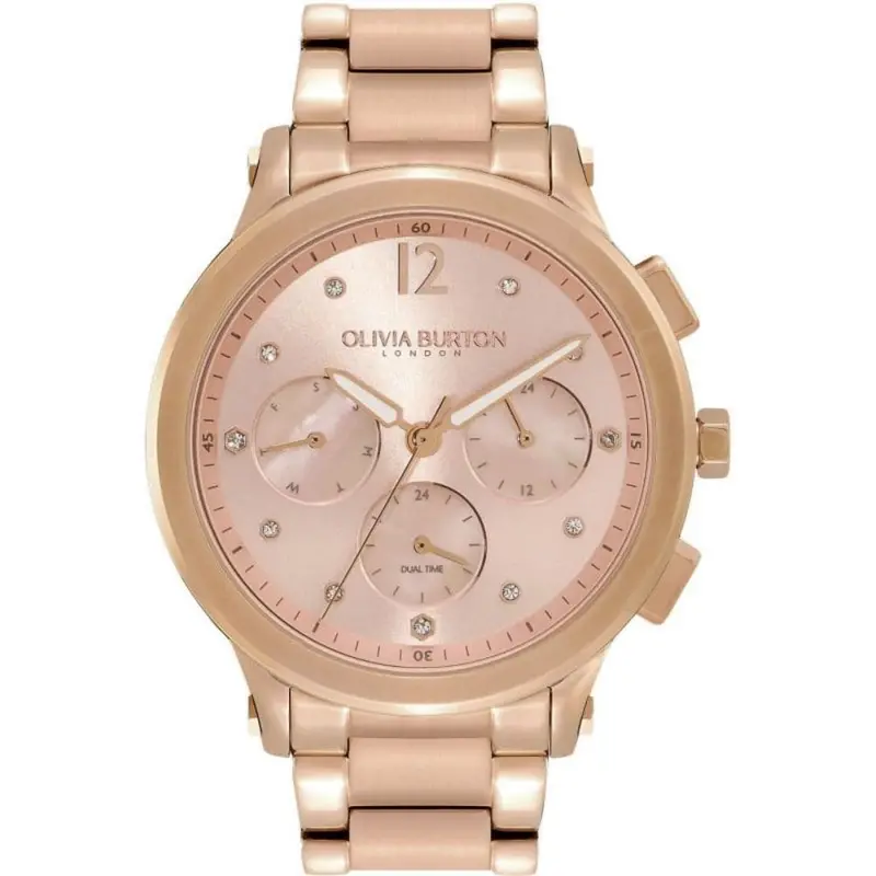 Olivia Burton Sports Luxe Rose Gold Stainless Steel Strap Women Watch 24000055 1