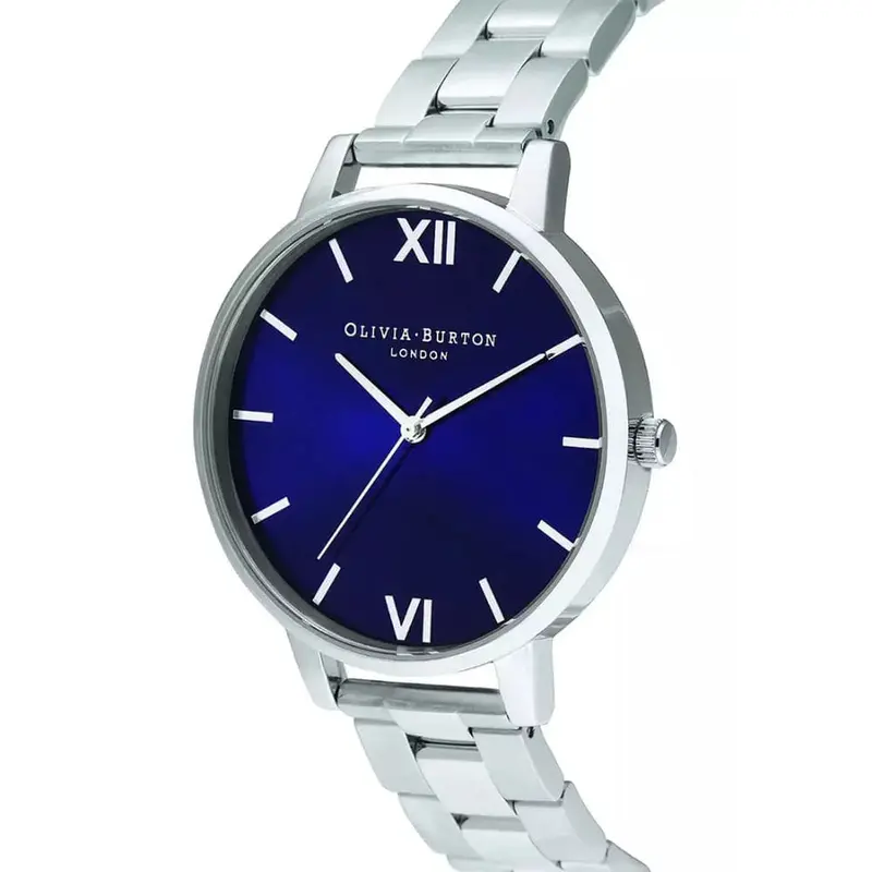 Olivia Burton The Shoreditch Collection Midnight Blue Sunray Women's Watch Ob16sh02 2