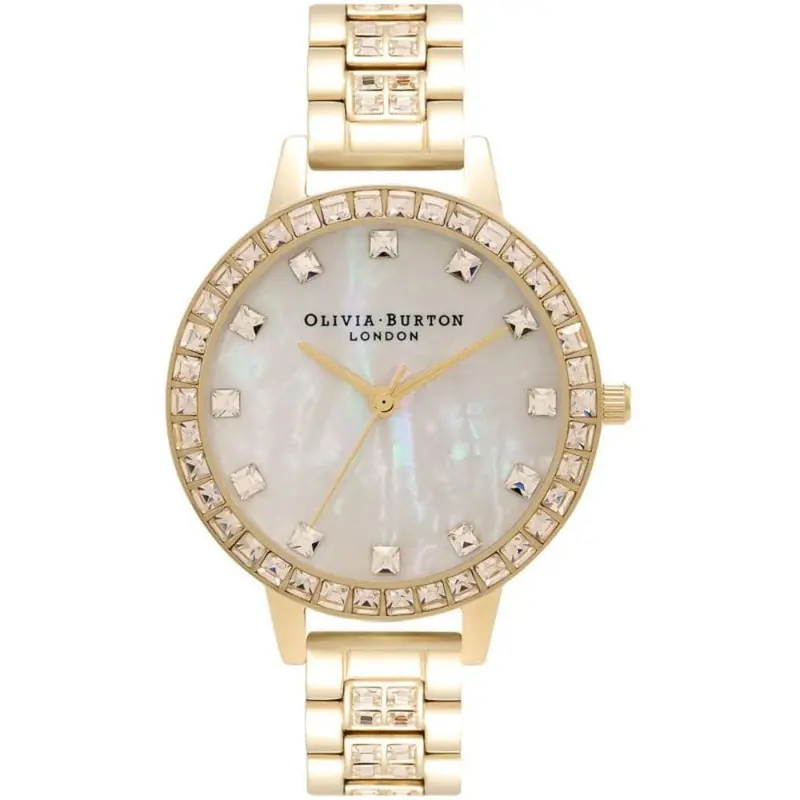 Olivia Burton Treasure Demi Dial Gold Bracelet Women Watch Ob16mop33 1