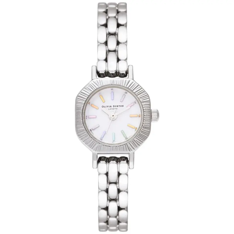 Olivia Burton White Dial Silver Stainless Steel Strap Women Watch Ob16cc52 1