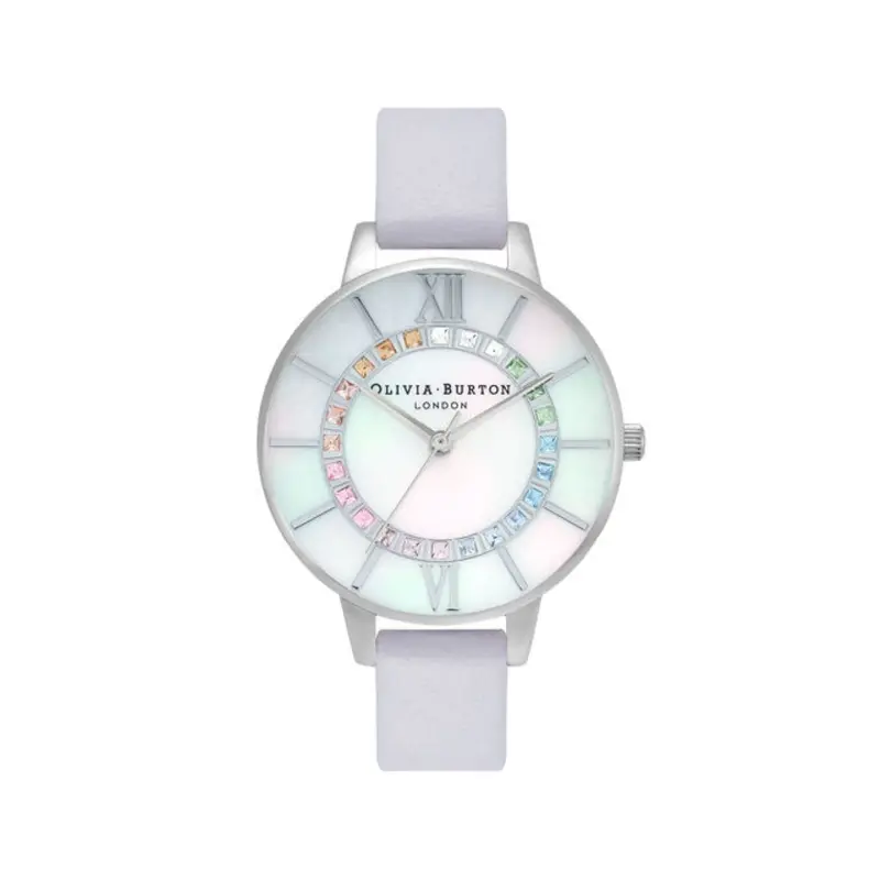 Olivia Burton Wonderland White Mother Of Pearl & Stone Women's Watch Ob16wd102 1