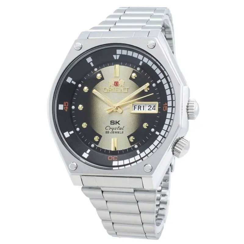 Orient Automatic 22 Jewel Silver Stainless Steel Bracelet Men’S Watch Ra-Aa0b01g19b 1