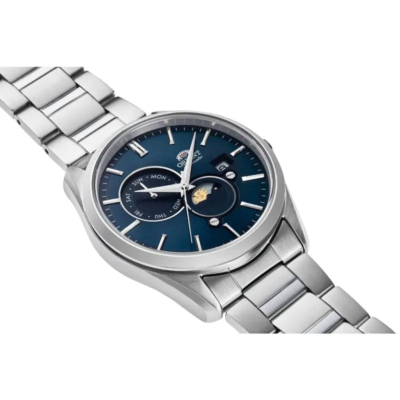 Orient Automatic Blue Dial Silver Stainless Steel Starp Men Watch Ra-Ak0308l10b 2
