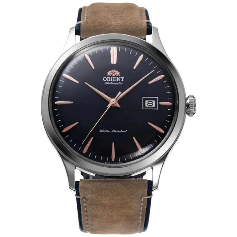 Orient Bambino Automatic Brown Leather Strap Men's Watch Ra-Ac0p02l10b 1