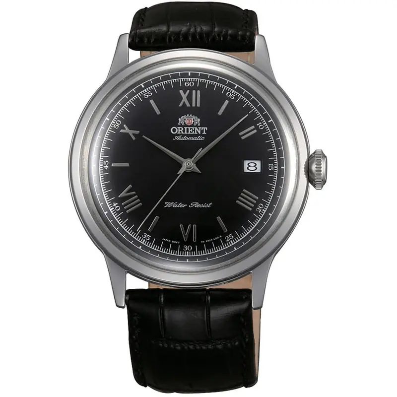Orient Bambino Black Dial Leather Strap Men Watch Fac0000ab0 1