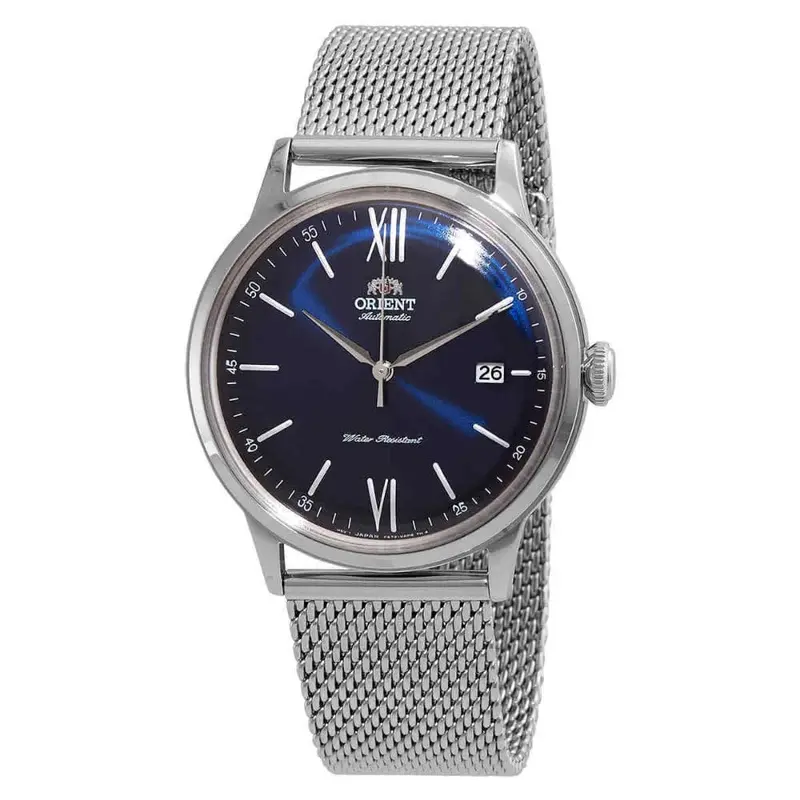 Orient Bambino Blue Dial With Milanese Strap Men Watch Ra-Ac0019l10b 1