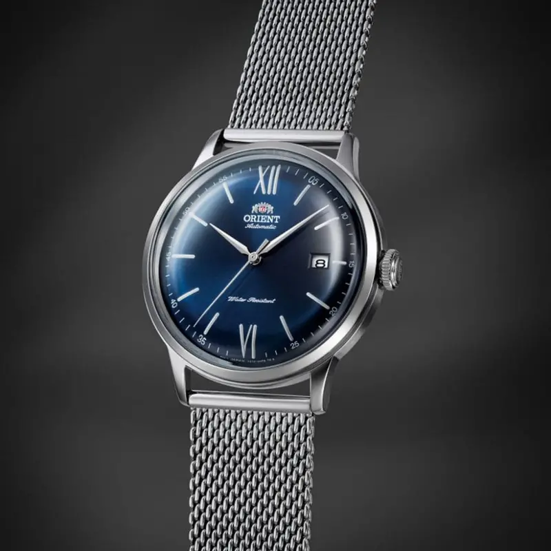Orient Bambino Blue Dial With Milanese Strap Men Watch Ra-Ac0019l10b 2