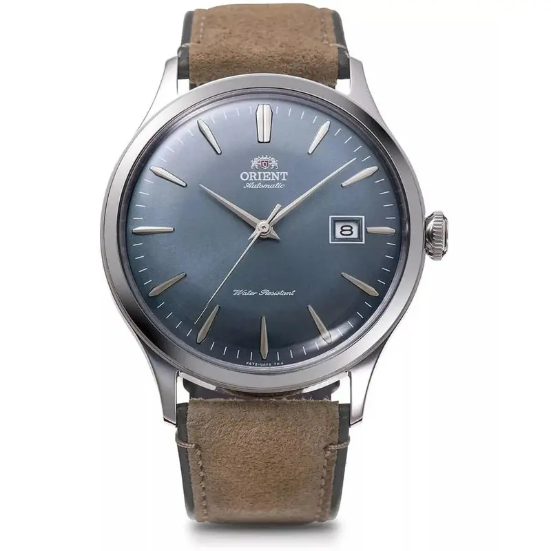 Orient Bambino Brown Leather Strap Men Watch Ra-Ac0p03l10b 1