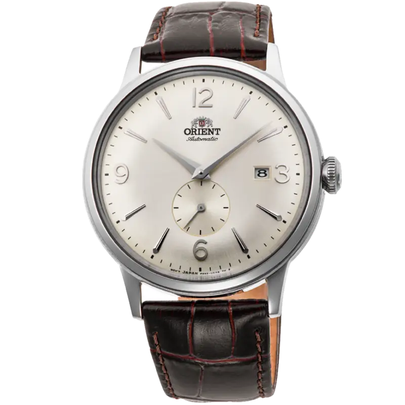 Orient Bambino Brown Leather Strap Men Watch Ra-Ap0003s30b 1