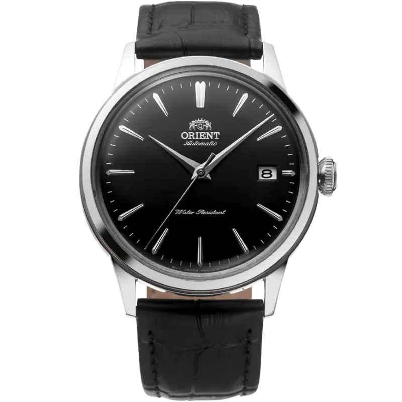 Orient Bambino Version 7 Black Leather Strap Men Watch Ra-Ac0m02b30b 1