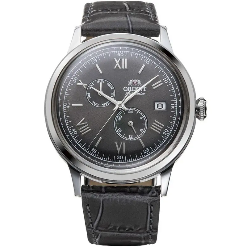 Orient Bambino Version 8 Black Dial Leather Strap Men Watch Ra-Ak0704n10b 1