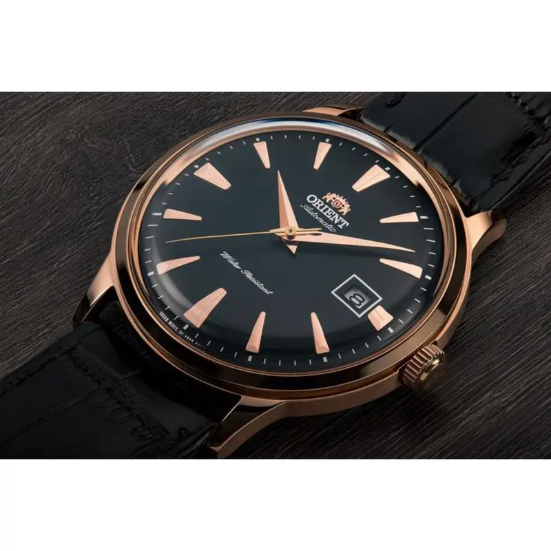 Orient Brand New Bambino Rose Gold Automatic Uhram Leather Strap Fac00001b0 Men's Watch 2