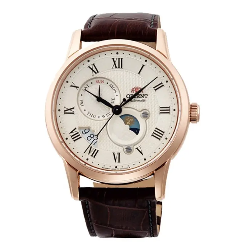 Orient Brown Leather Strap Men Watch Ra-Ak0007s10b 1