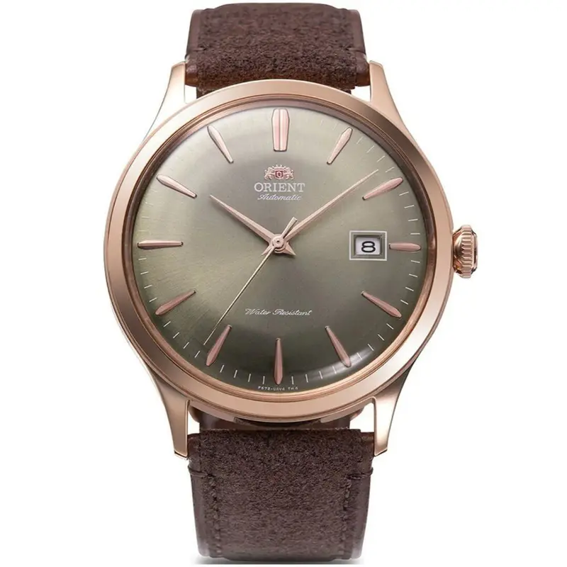 Orient Classic Brown Leather Strap Men Watch Ra-Ac0p04y10b 1