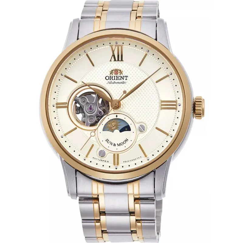Orient Classic Ra-As0001s00b Moon Phase Stainless Steel Men Watch 1