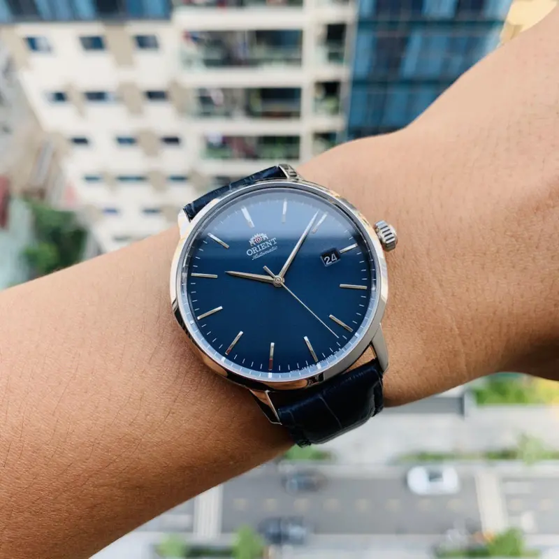 Orient Contemporary Ra-Ac0e04l10b Automatic Blue Dial Men’S Watch 1
