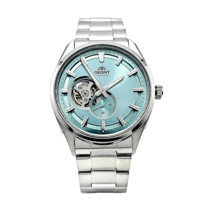 Orient Contemporary Semi-Skeleton Stainless Steel Strap Men Watch Ra-Ar0009l10b 1