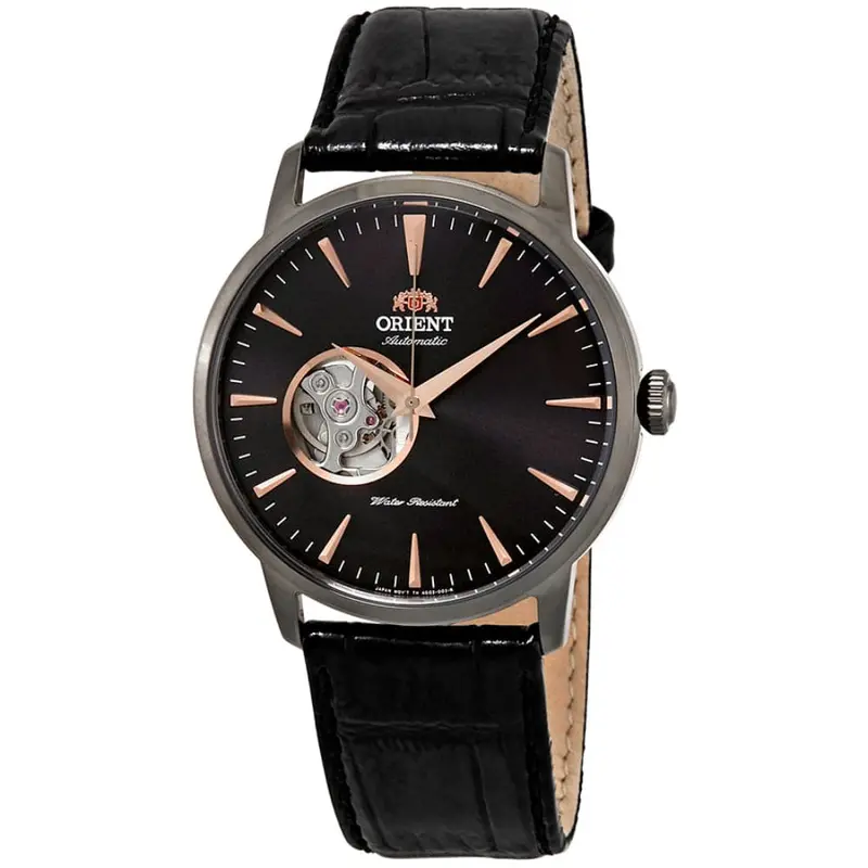 Orient Fag02001b0 Black Leather Men's Watch 1