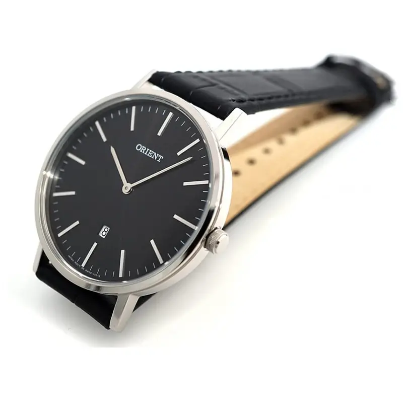 Orient Fgw05004b0 Black Leather Men's Watch 2