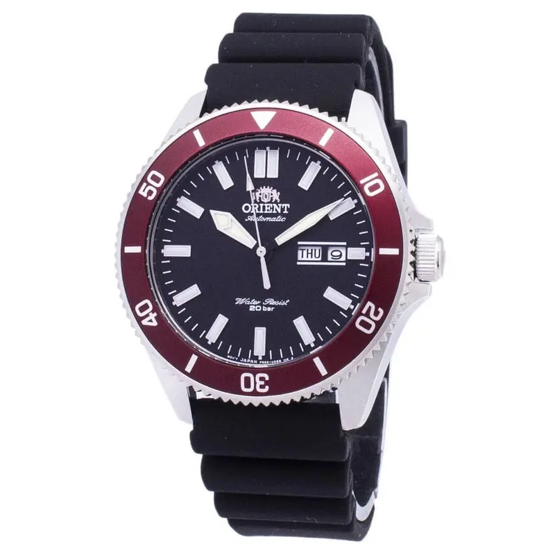 Orient Kano Ra-Aa0011b19b Black Rubber Strap Men Watch 1