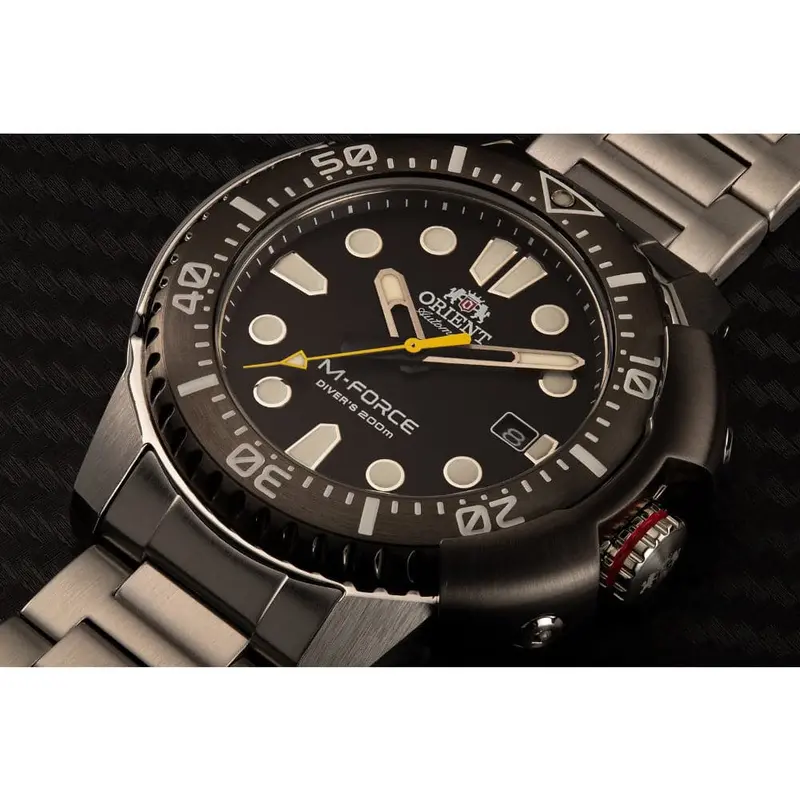 Orient M-Force Ra-Ac0l01b00b Stainless Steel Men's Watch 2
