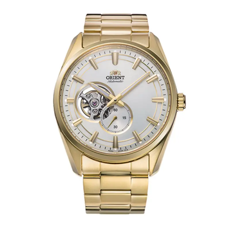 Orient Mechanical Gold Stainless Steel Strap Men Watch Ra-Ar0007s30b 1