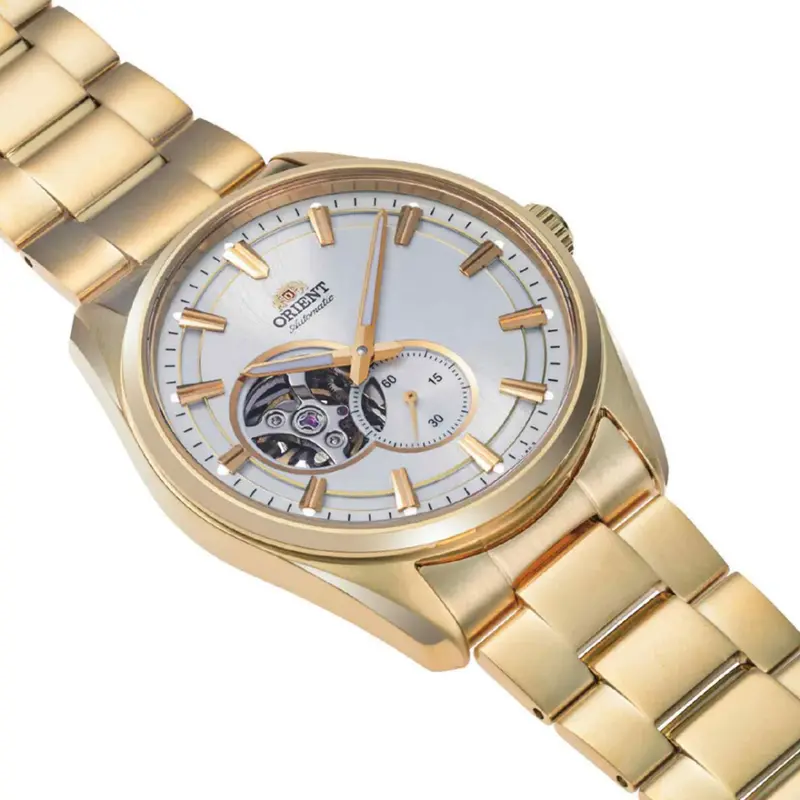 Orient Mechanical Gold Stainless Steel Strap Men Watch Ra-Ar0007s30b 2