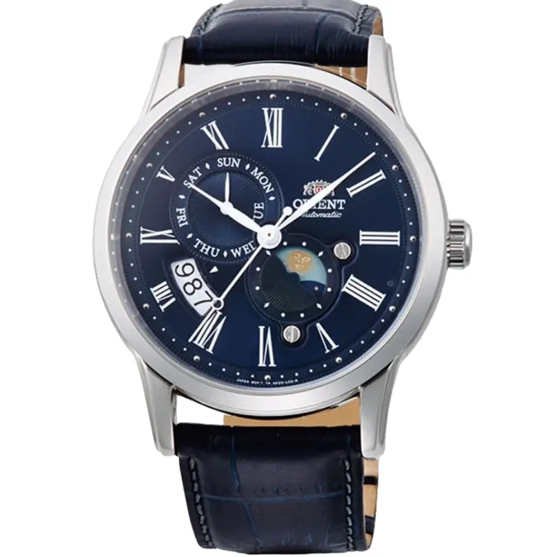 Orient Monophase Blue Dial Leather Strap Unisex Watch Ra-Ak0011d10b 1