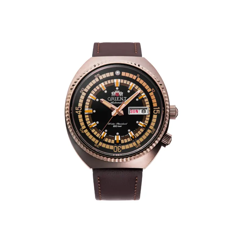 Orient Neo Classic Brown Leather Strap Men Watch Ra-Aa0e06b19b 2
