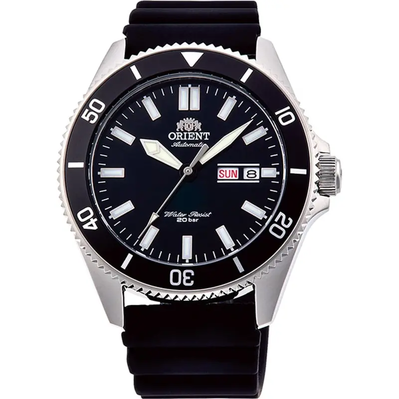 Orient Ra-Aa0010b19b Black Silicon Strap Men's Watch 1