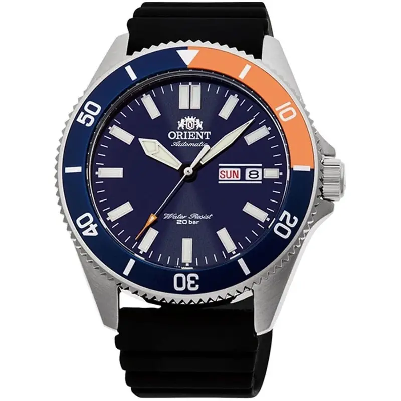 Orient Ra-Aa0916l09c Sports Mechanical Black Silicone Strap Analog Men's Watch 1